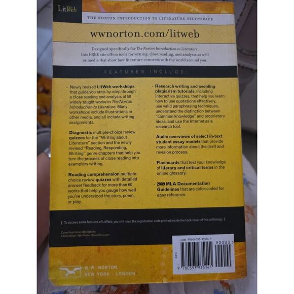Norton Introduction to Literature by Kelly J. Mays (2010, Trade Paperback) - Picture 3 of 15